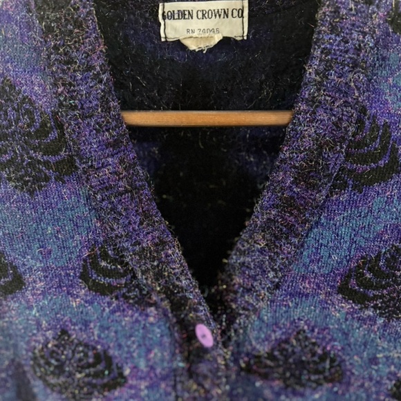 VTG Women’s Iridescent Cardigan Size M/L - Picture 2 of 5